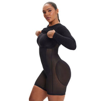 "La belle" Robe de compression et de contrôle du ventre Manches longues
