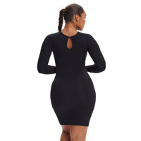 "La belle" Robe de compression et de contrôle du ventre Manches longues