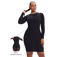 "La belle" Robe de compression et de contrôle du ventre Manches longues